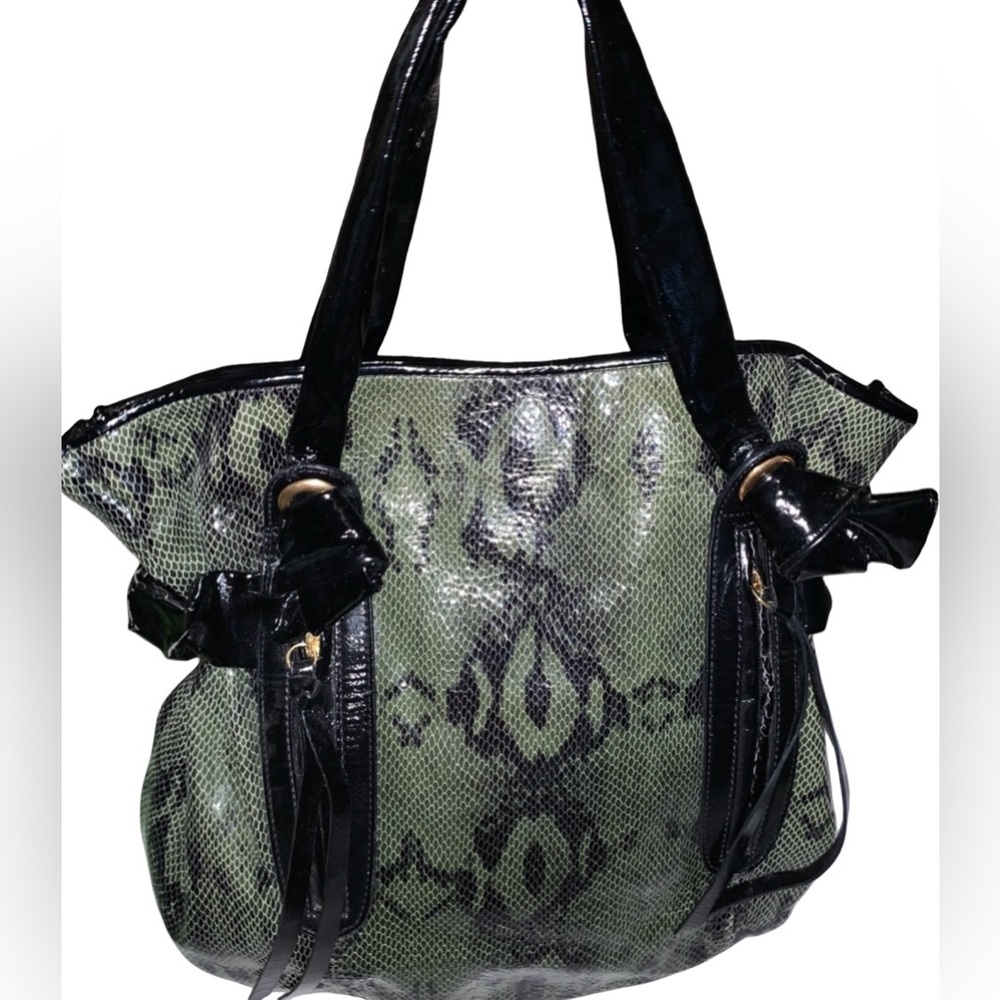 Kate Landry Python Print Handbag - image 1
